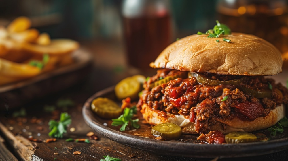 Sloppy Joe ready to serve