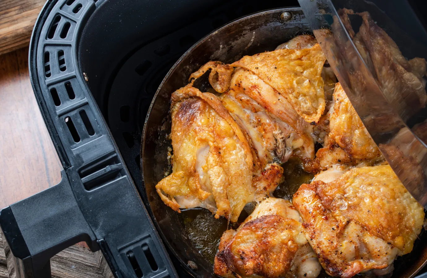 Seasoning frozen chicken tenders before air frying