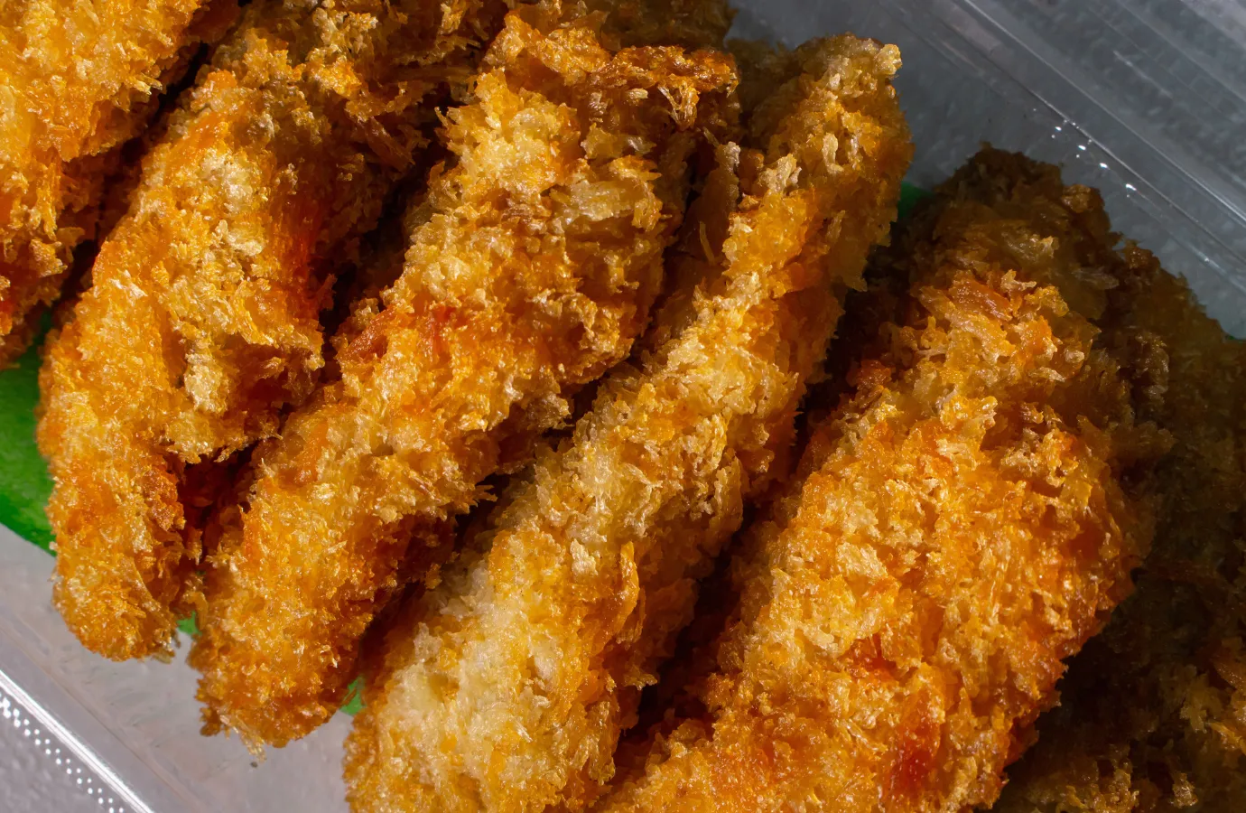 Golden crispy chicken tenders fresh from the air fryer.