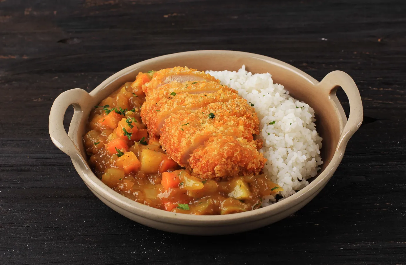 A delicious serving of Japanese curry with rice