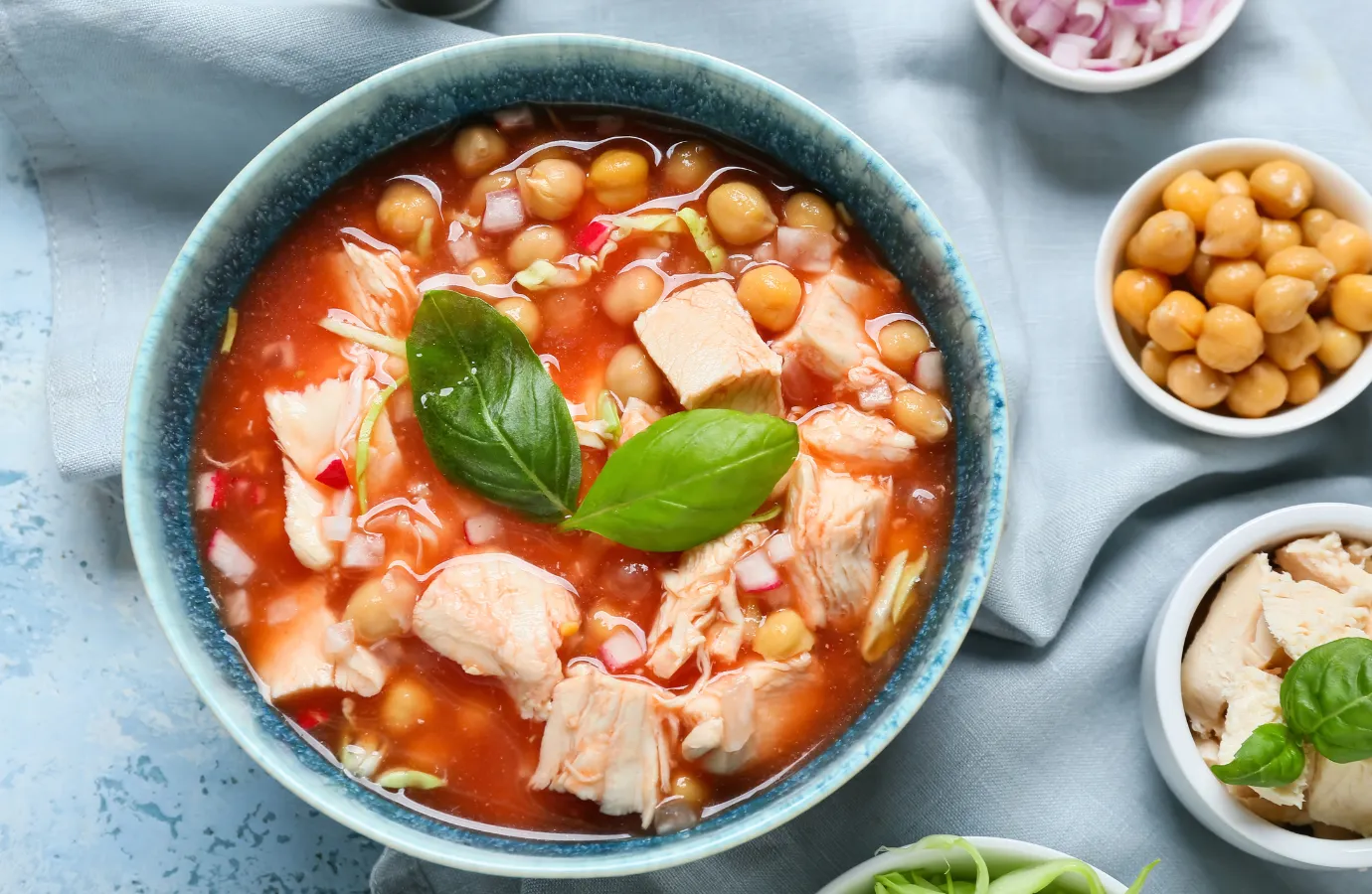 A vibrant bowl of cabbage soup full of flavor