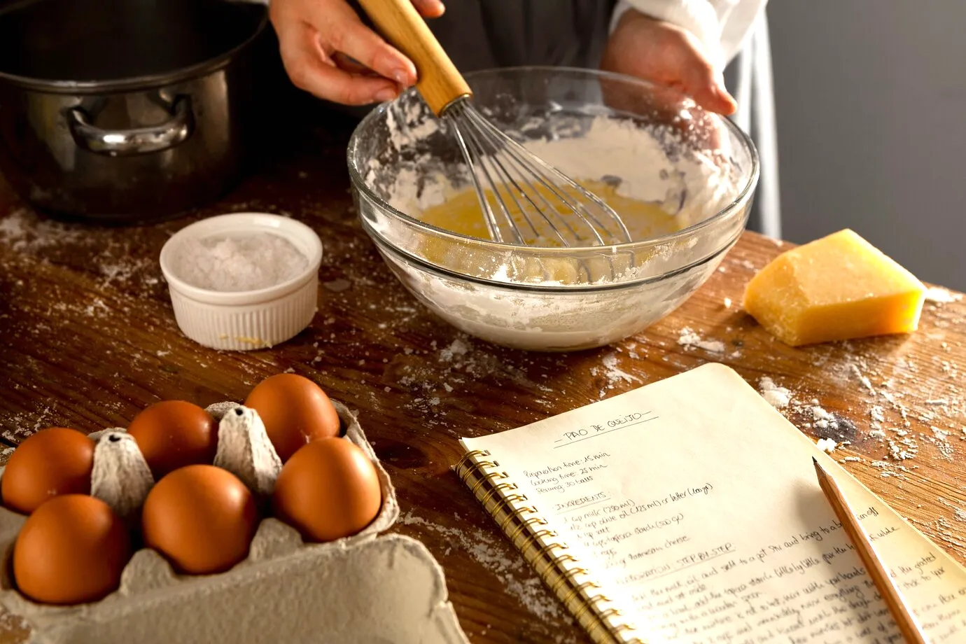 Warm and inviting Southern kitchen with baking ingredients on the counter.