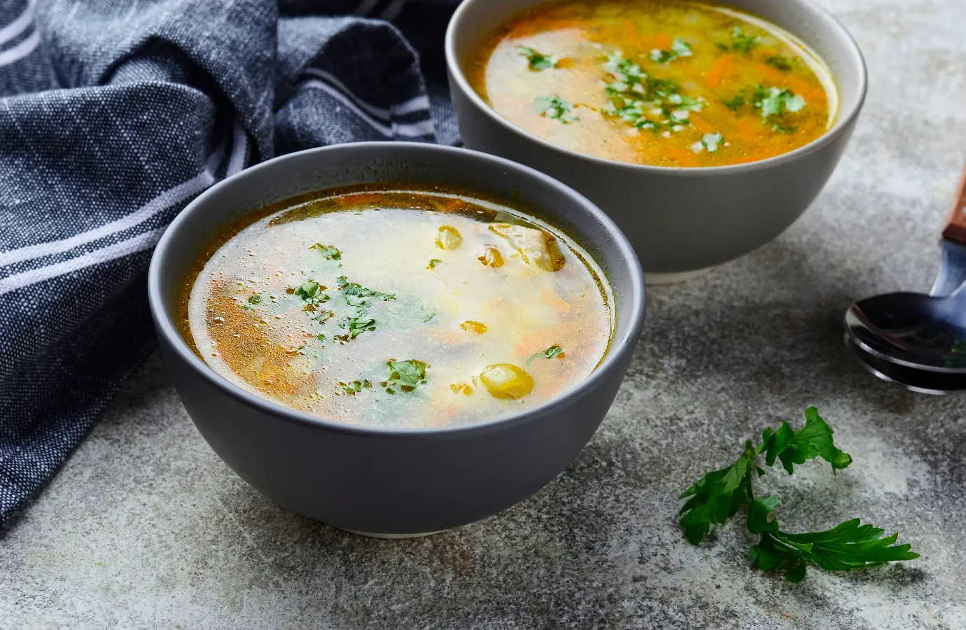 A cozy evening with a warm bowl of flavorful soup