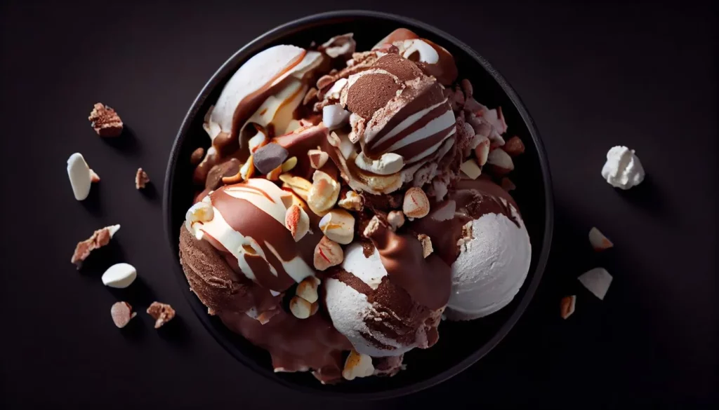 Ingredients for Nutella Ice Cream on Kitchen Counter