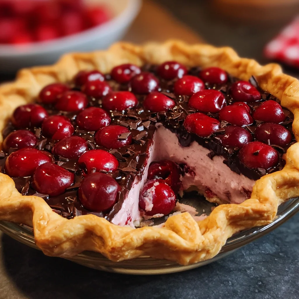 Easy No-bake Chocolate Cherry Pie Recipe