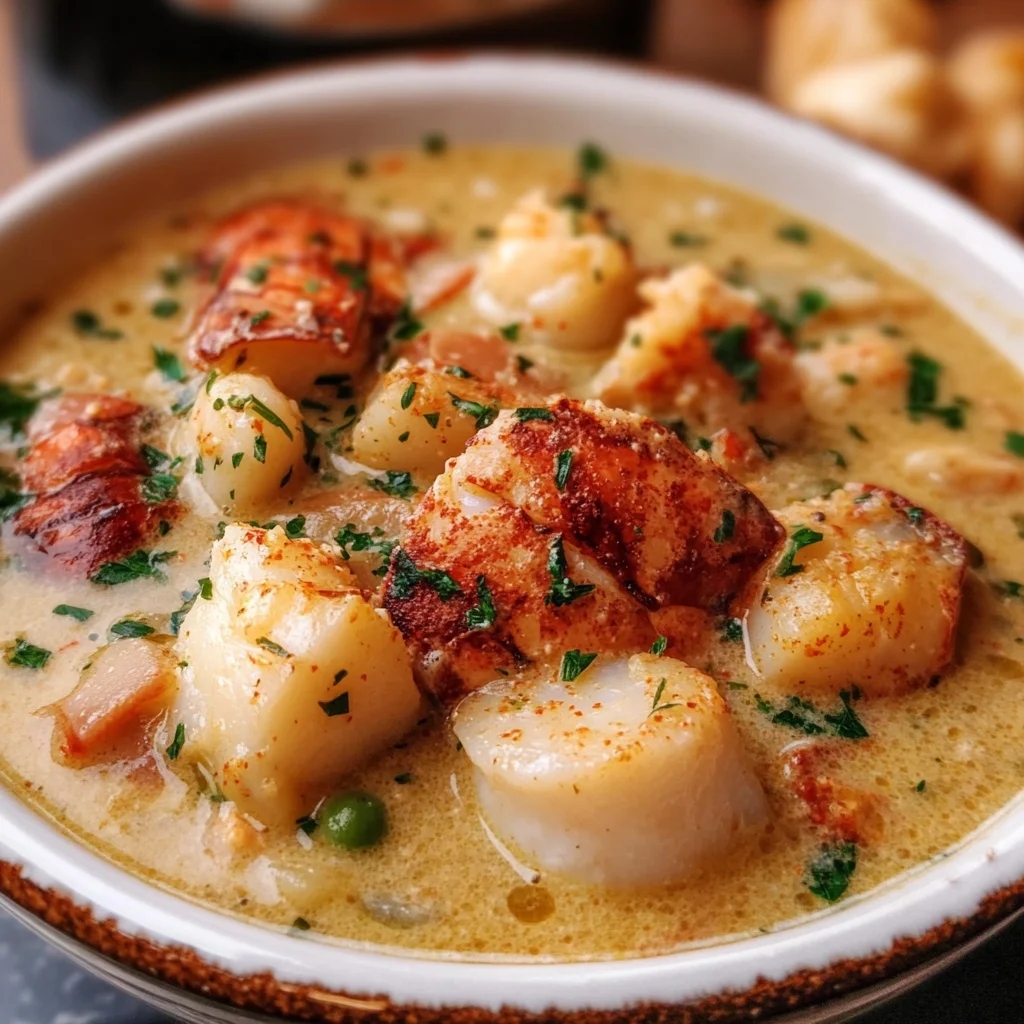 Easy Lobster Scallop Chowder Recipe