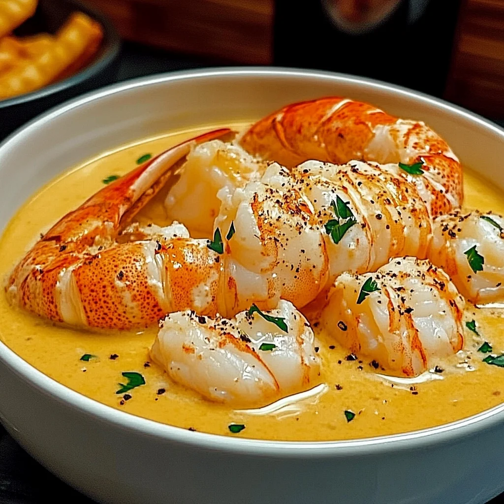Creamy Lobster &amp; Shrimp Bisque Bowl Recipe