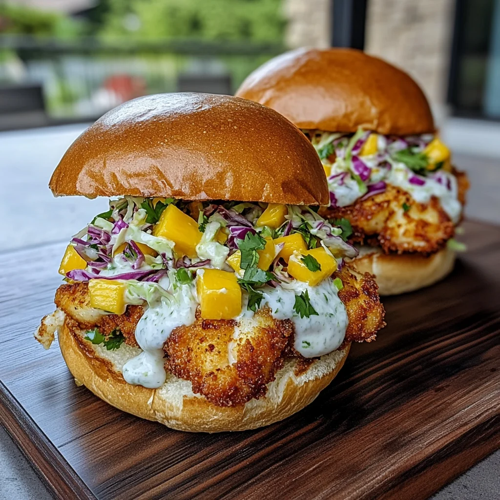 Sheet Pan Crispy Flounder Sliders Recipe With Coconut-lime Crema And Mango Slaw