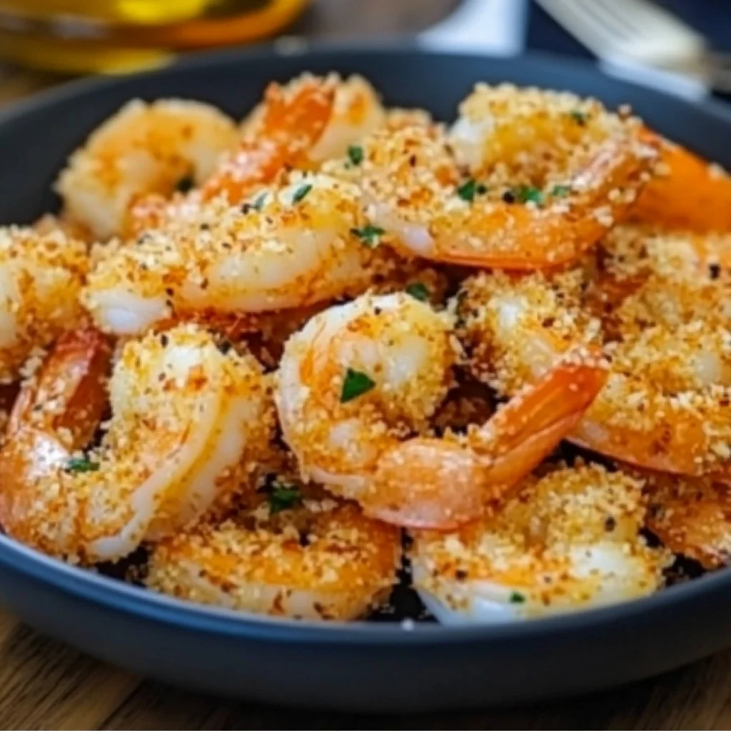 Deliciously Crispy Garlic Parmesan Shrimp Recipe