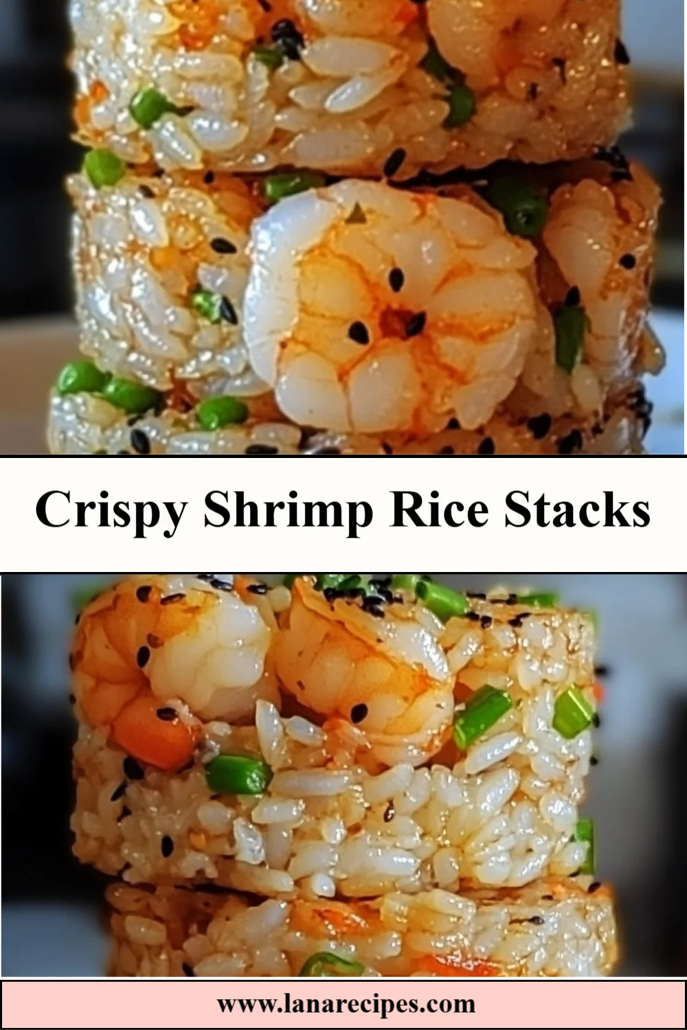 Crispy Shrimp Rice Stacks