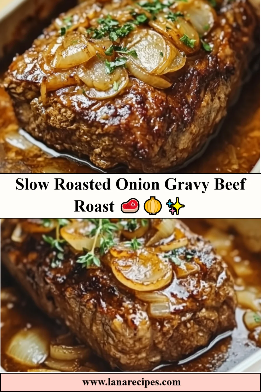 slow roasted onion gravy beef roast 🥩🧅✨