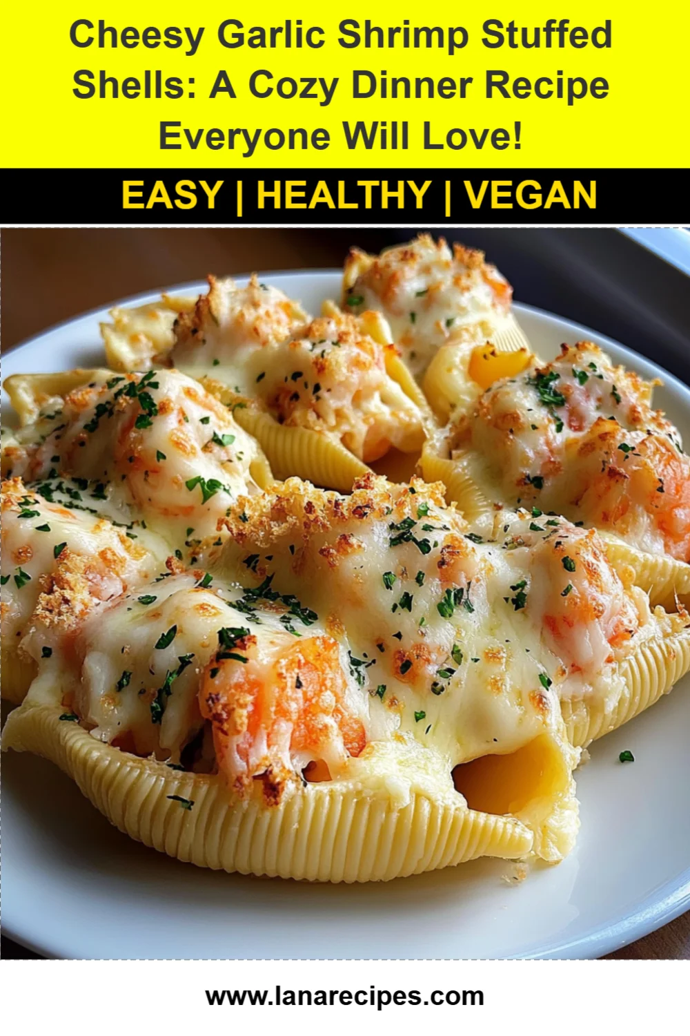 Cheesy Garlic Shrimp Stuffed Shells Recipe (Easy and Delicious!)