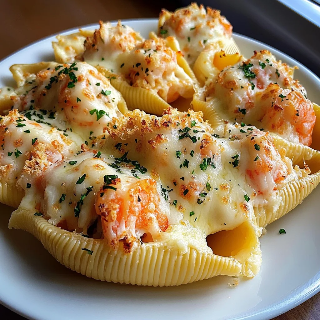 Cheesy Garlic Shrimp Stuffed Shells Recipe (Easy and Delicious!)