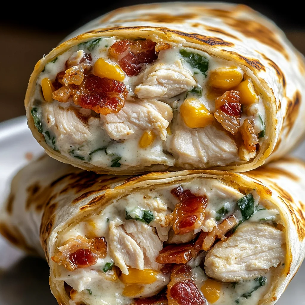 Crispy Bacon Chicken Ranch Wraps Recipe