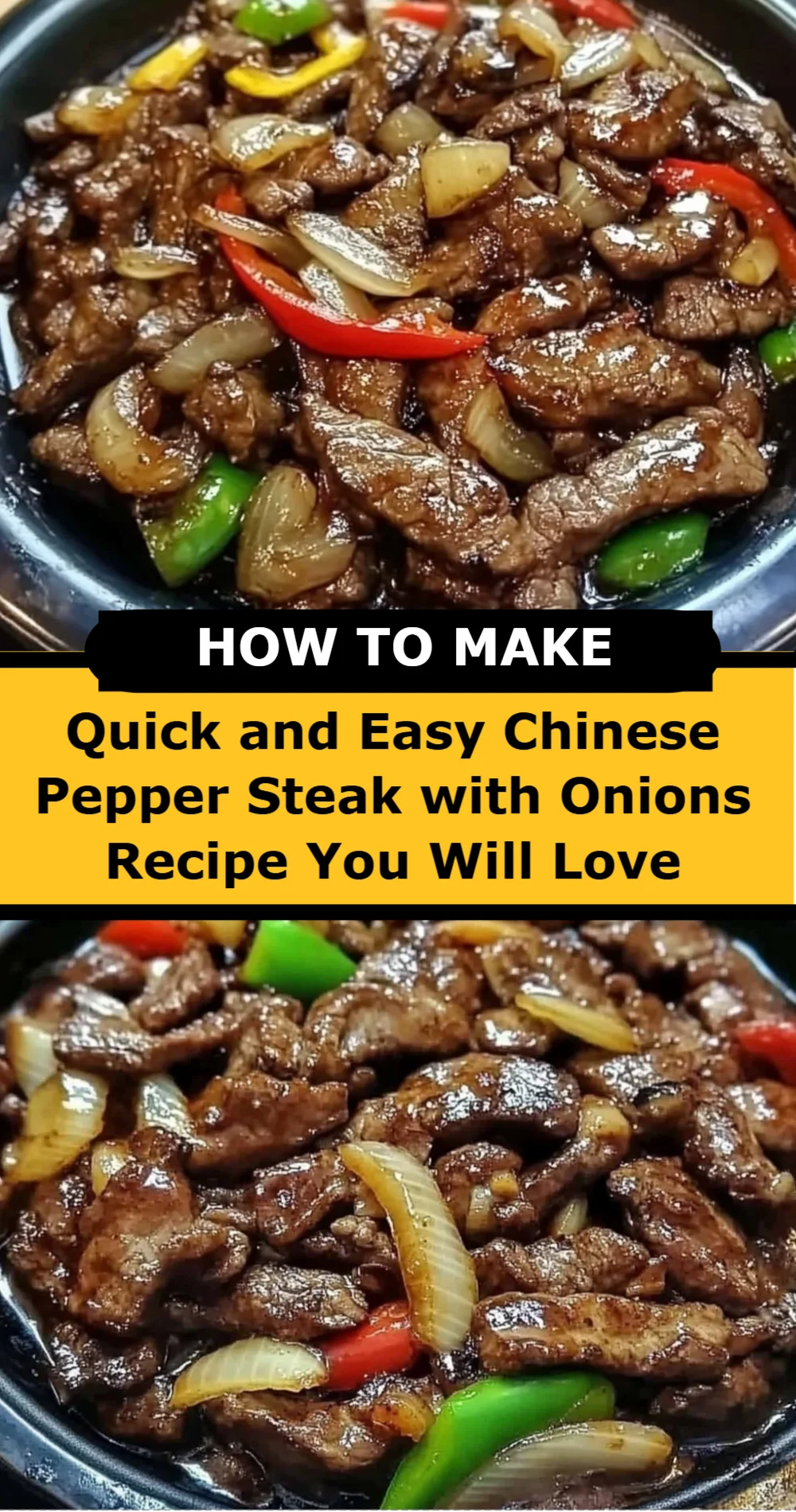 Quick and Easy Chinese Pepper Steak with Onions Recipe You Will Love