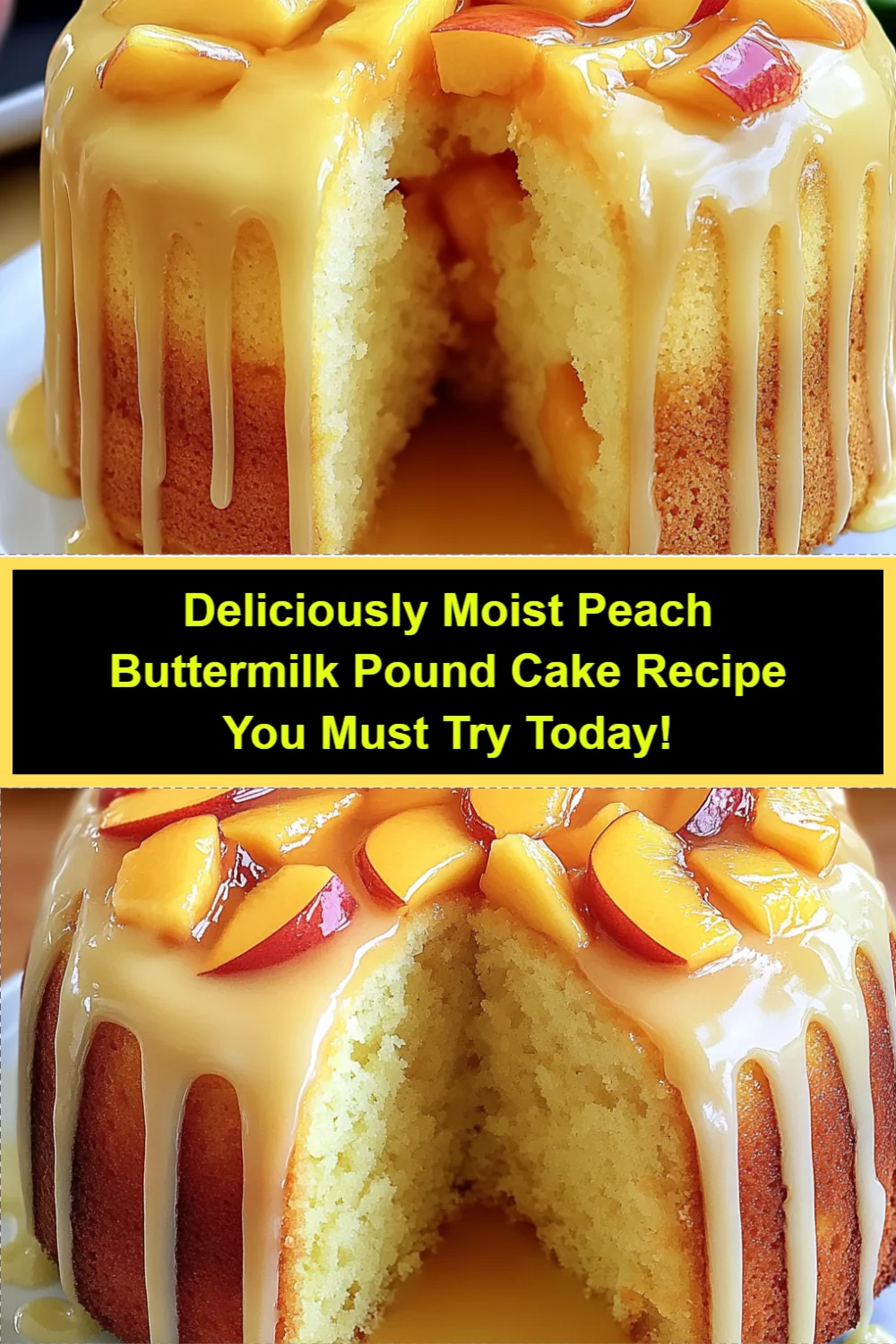 Deliciously Moist Peach Buttermilk Pound Cake Recipe You Must Try Today!