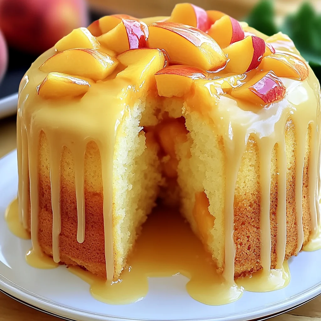 Delicious Peach Buttermilk Pound Cake Recipe