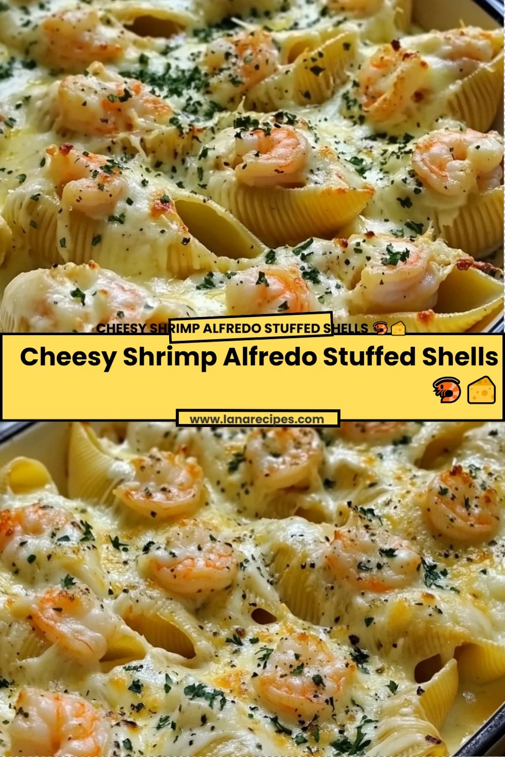 Delicious Cheesy Shrimp Alfredo Stuffed Shells Recipe for Cozy Family Dinners!