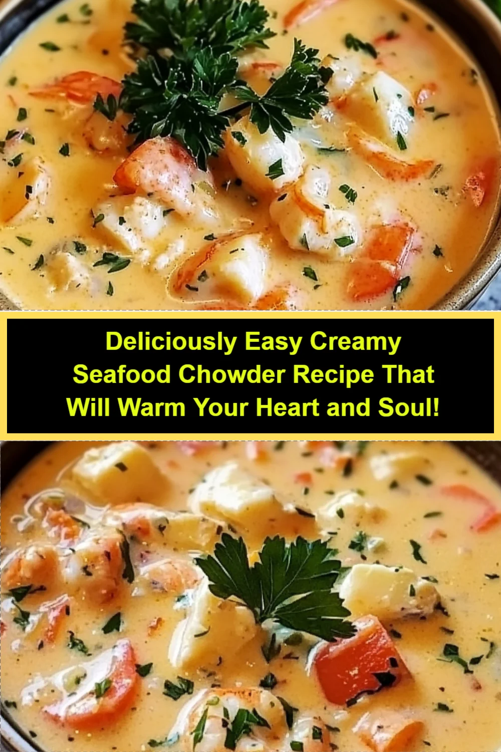 Deliciously Easy Creamy Seafood Chowder Recipe That Will Warm Your Heart and Soul!