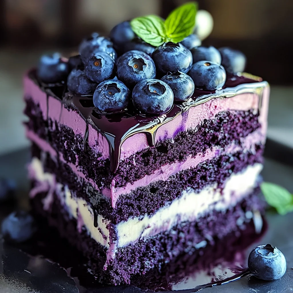 Delightful Blueberry Velvet Cake Recipe