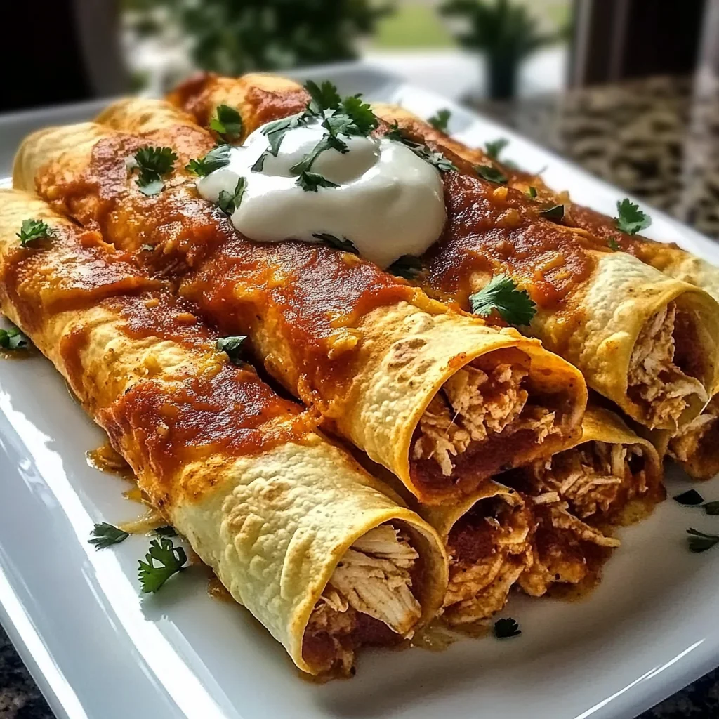 Easy Baked Chicken Taquitos Recipe