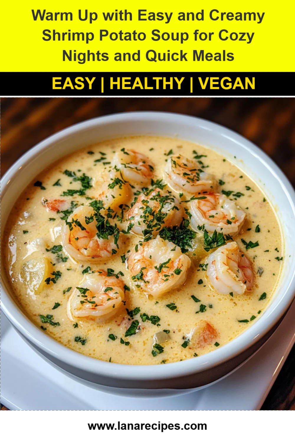Easy Creamy Shrimp Potato Soup Recipe