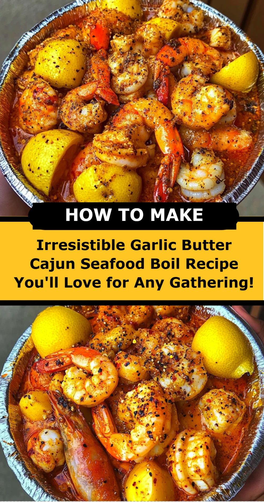 Garlic Butter Cajun Seafood Boil Recipe