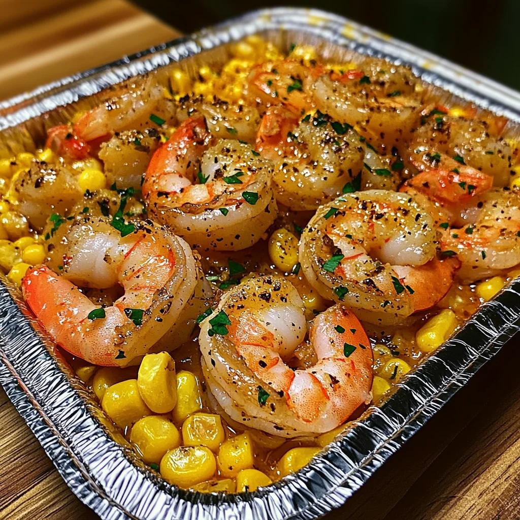 Garlic Butter Shrimp and Corn Bake Recipe