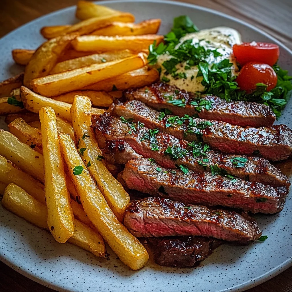Garlic Steak and Fries Recipe (Family Favorite!)