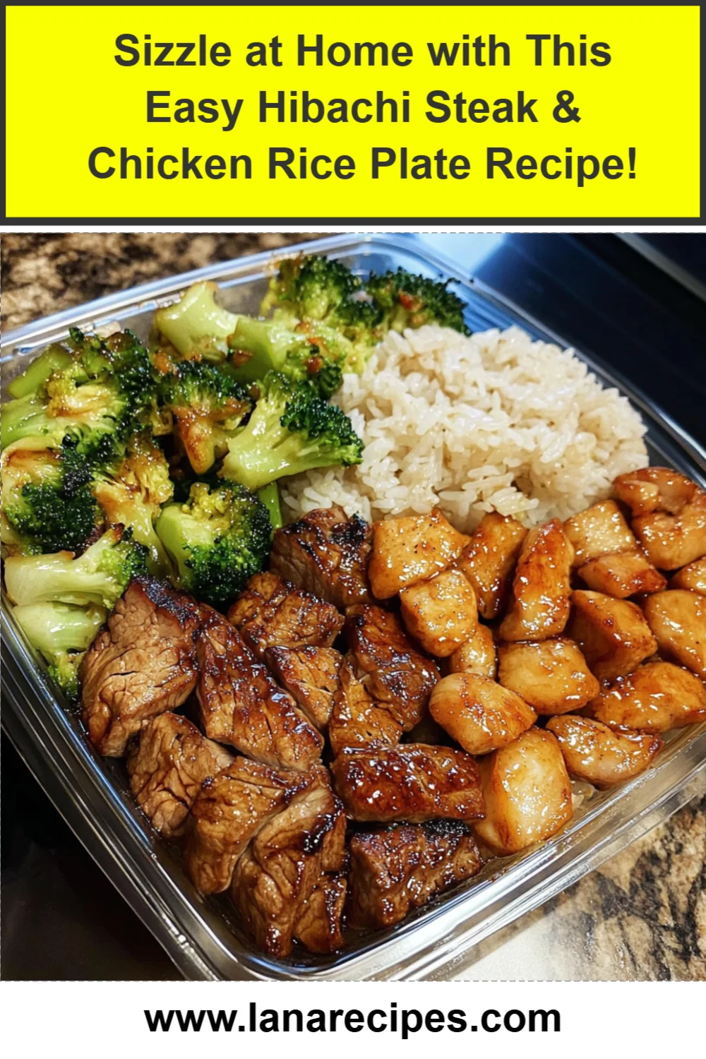 Sizzle at Home with This Easy Hibachi Steak & Chicken Rice Plate Recipe!