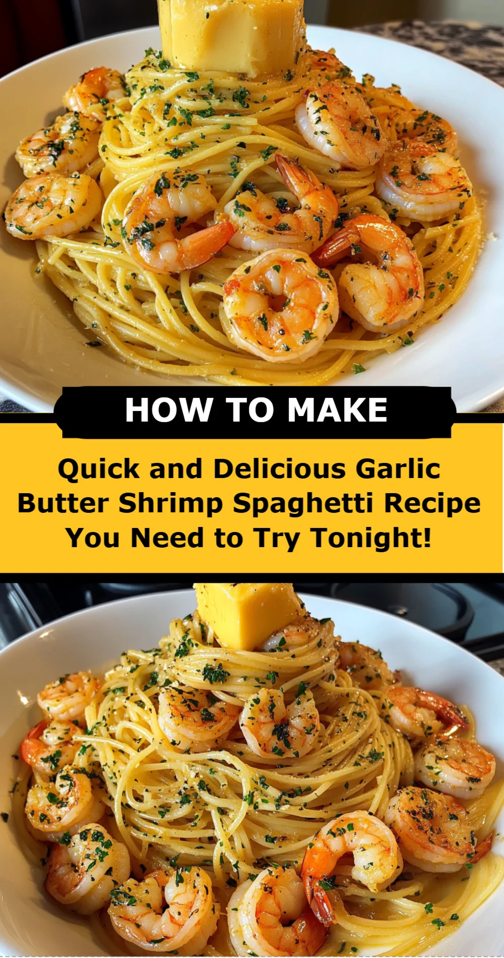 Quick Garlic Butter Shrimp Spaghetti Recipe