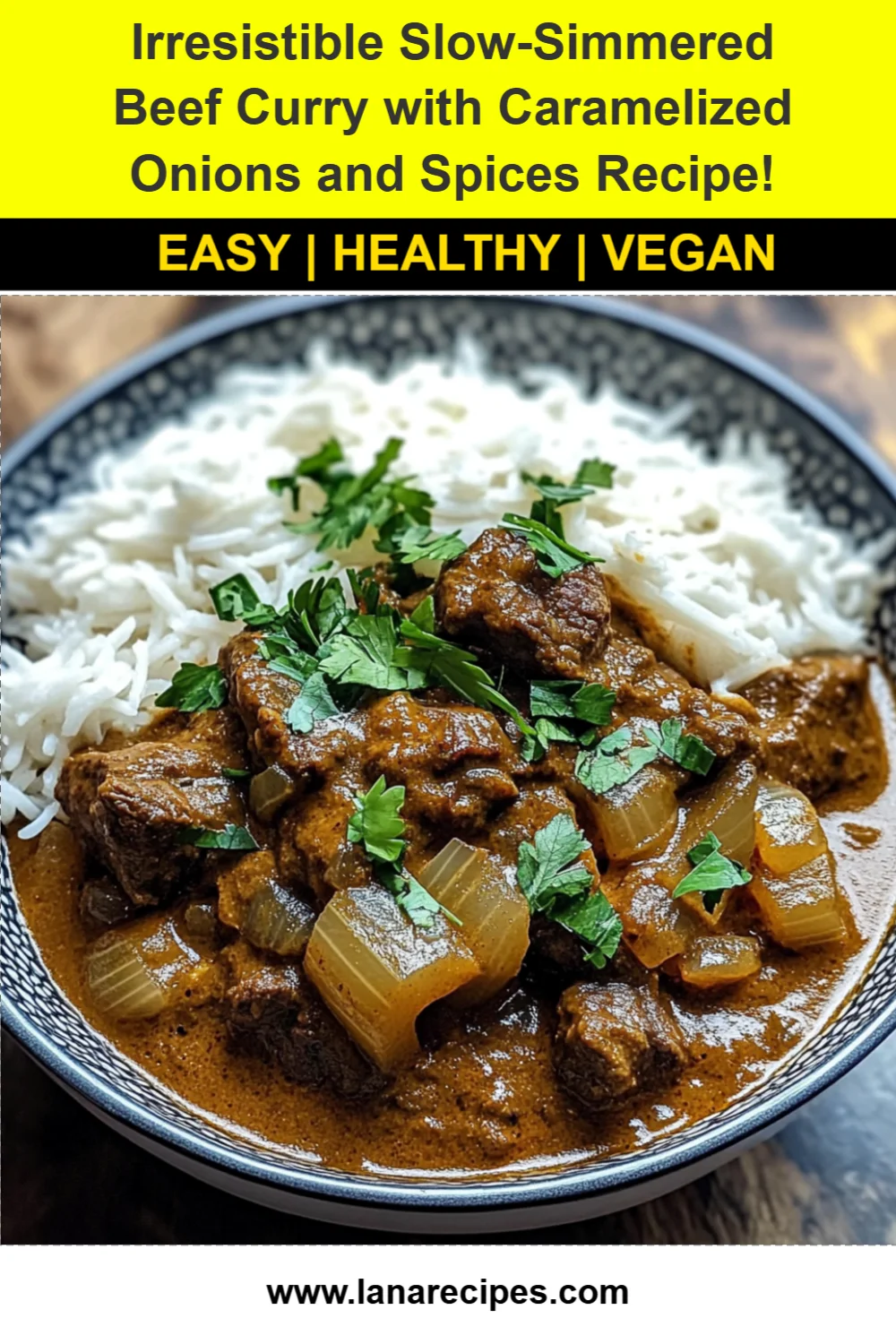 Irresistible Slow-Simmered Beef Curry with Caramelized Onions and Spices Recipe!