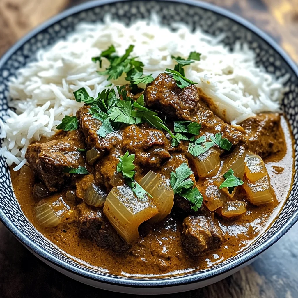 Slow-Simmered Beef Curry Recipe with Caramelized Onions and Warm Spices