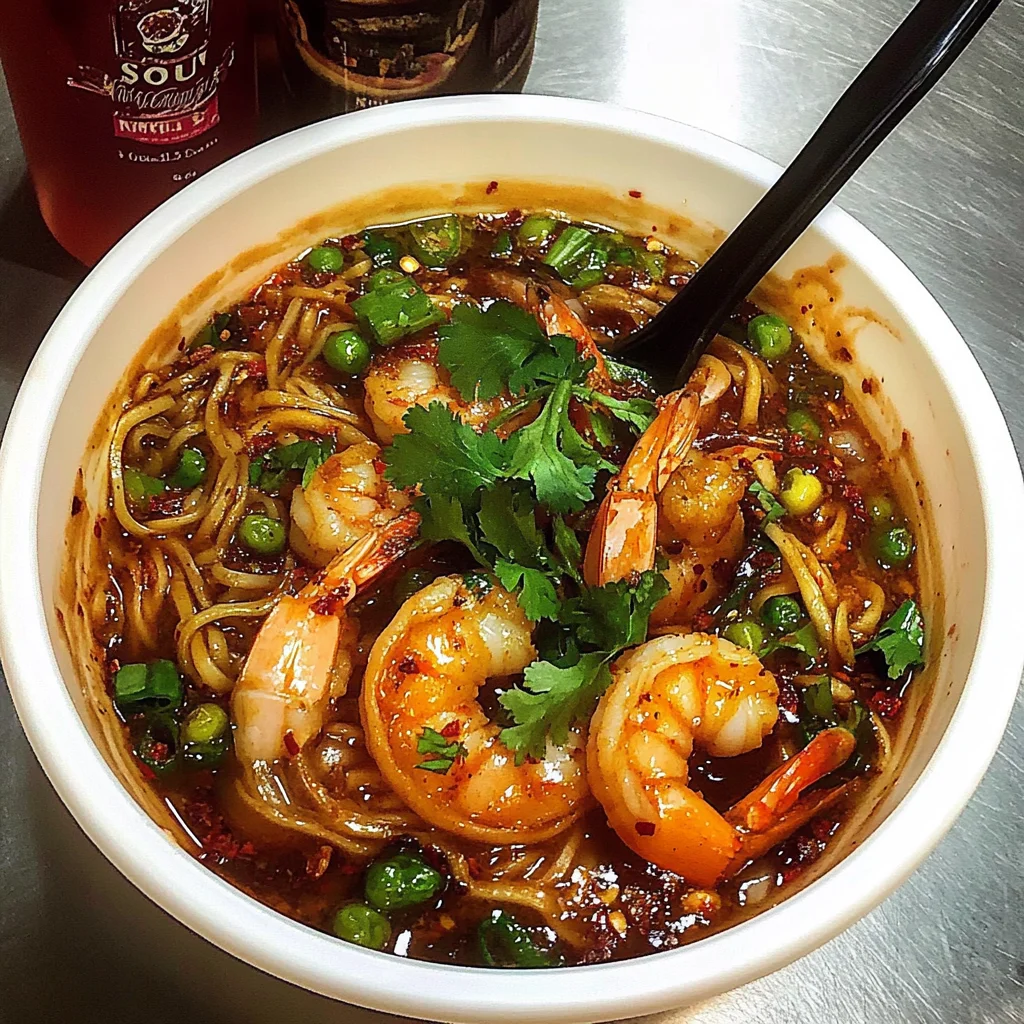 Southern Soul Spicy Cajun Shrimp Noodle Bowl Recipe