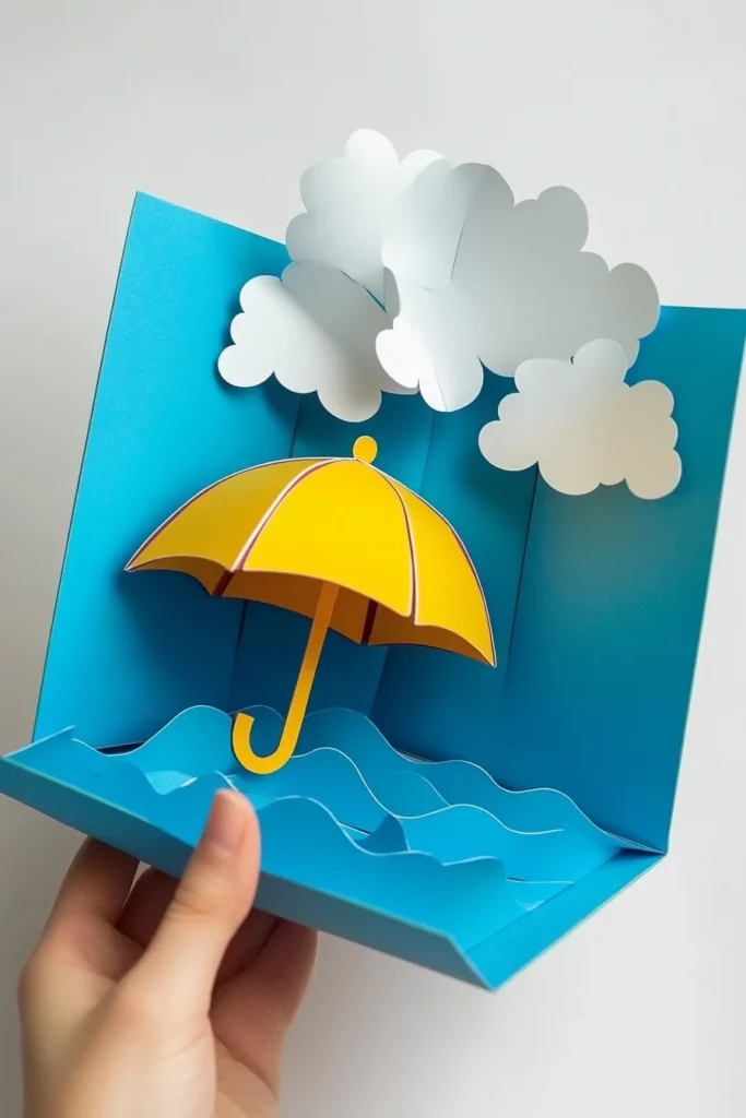 3D Umbrella Craft: A Fun and Colorful DIY Project