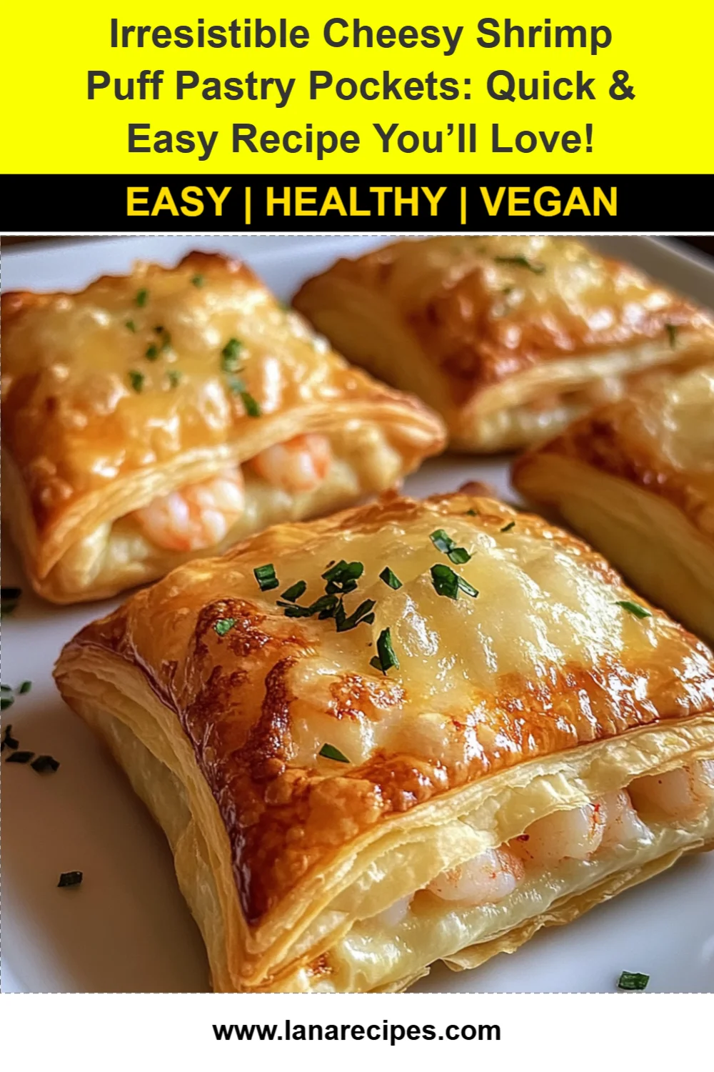 Irresistible Cheesy Shrimp Puff Pastry Pockets: Quick & Easy Recipe You’ll Love!