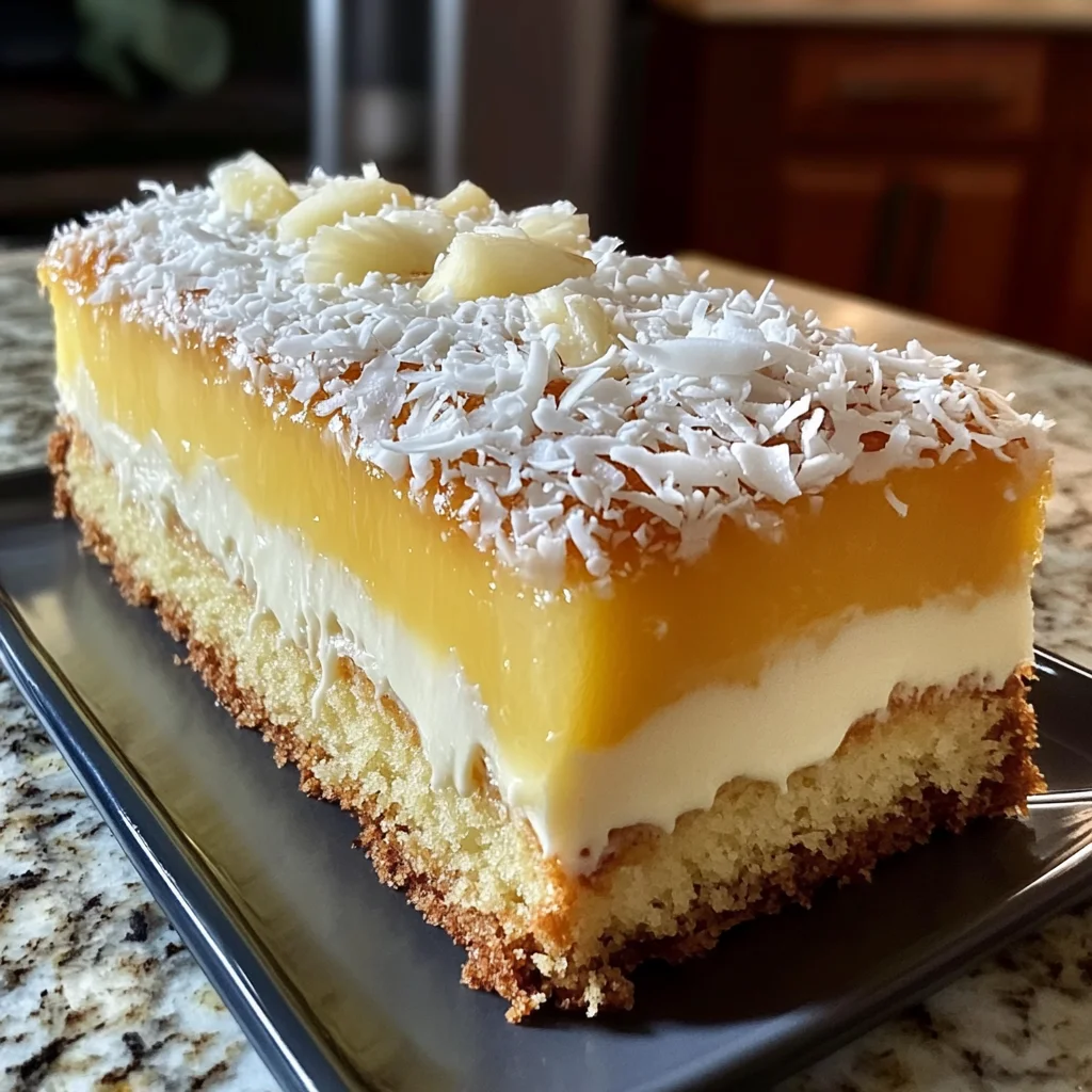 Coconut Pineapple Sunshine Cake Recipe (Tropical Delight!)