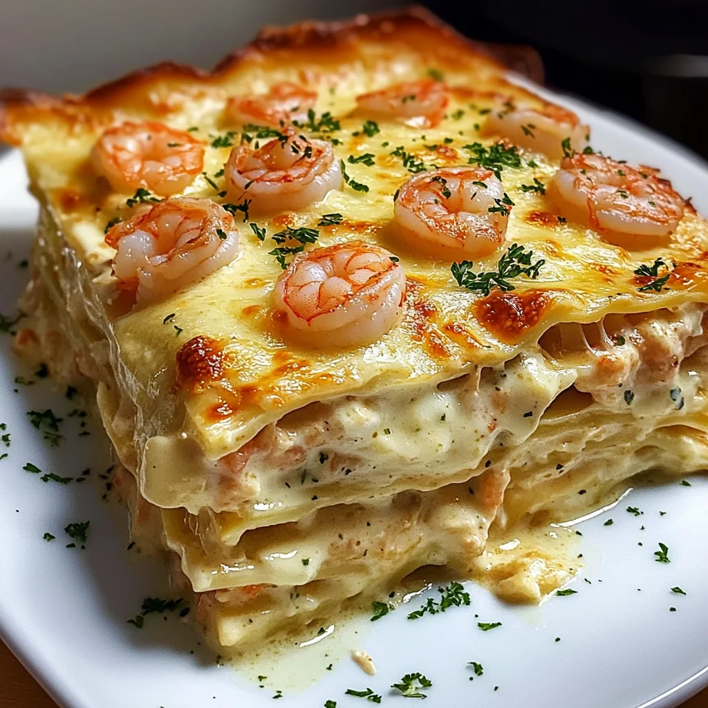 Creamy Shrimp Alfredo Lasagna Recipe (Easy and Delicious!)