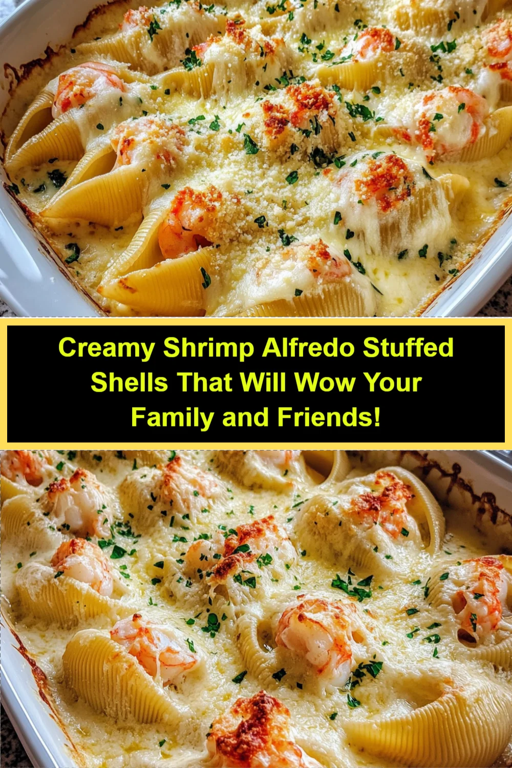 Creamy Shrimp Alfredo Stuffed Shells That Will Wow Your Family and Friends!