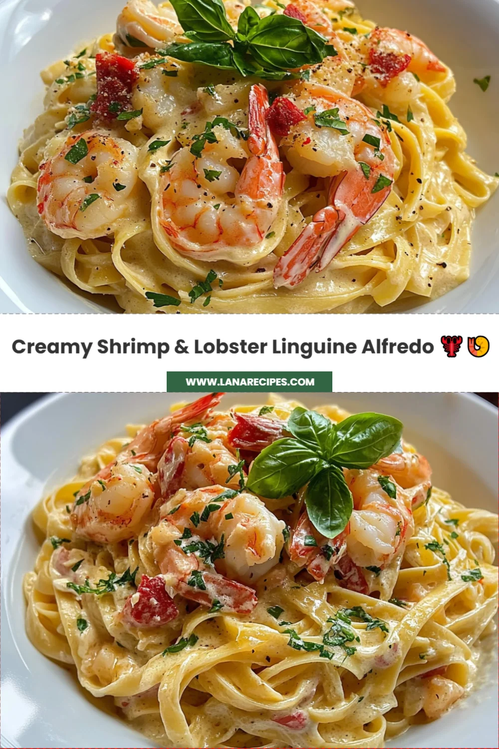 Indulge in Creamy Shrimp & Lobster Linguine Alfredo for an Unforgettable Dinner Experience!