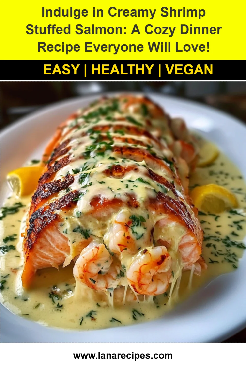 Indulge in Creamy Shrimp Stuffed Salmon: A Cozy Dinner Recipe Everyone Will Love!