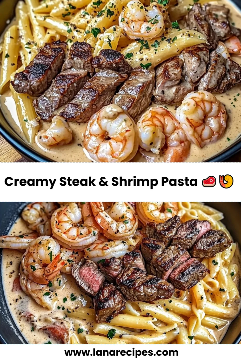 Creamy Steak & Shrimp Pasta: A Cozy Dinner Ready in Under 30 Minutes!