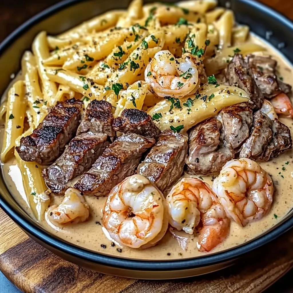 Creamy Steak and Shrimp Pasta Recipe (Ready in 30 Minutes!)