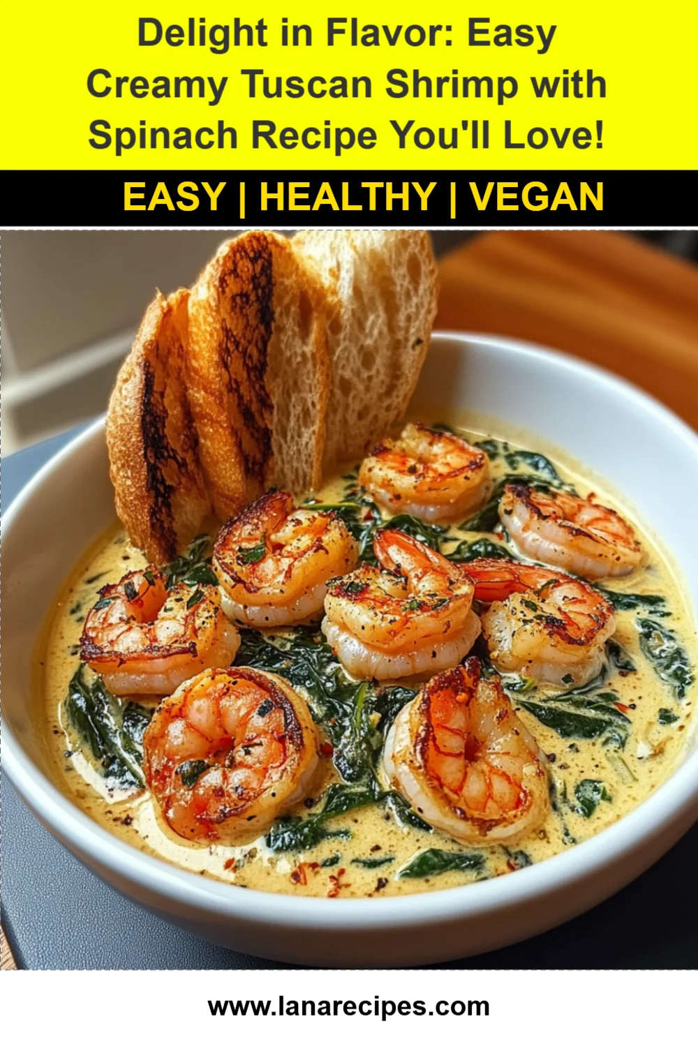 Delight in Flavor: Easy Creamy Tuscan Shrimp with Spinach Recipe You'll Love!