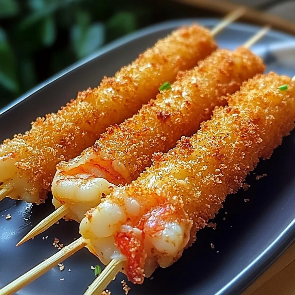 Crispy Shrimp and Cheese Skewers Recipe
