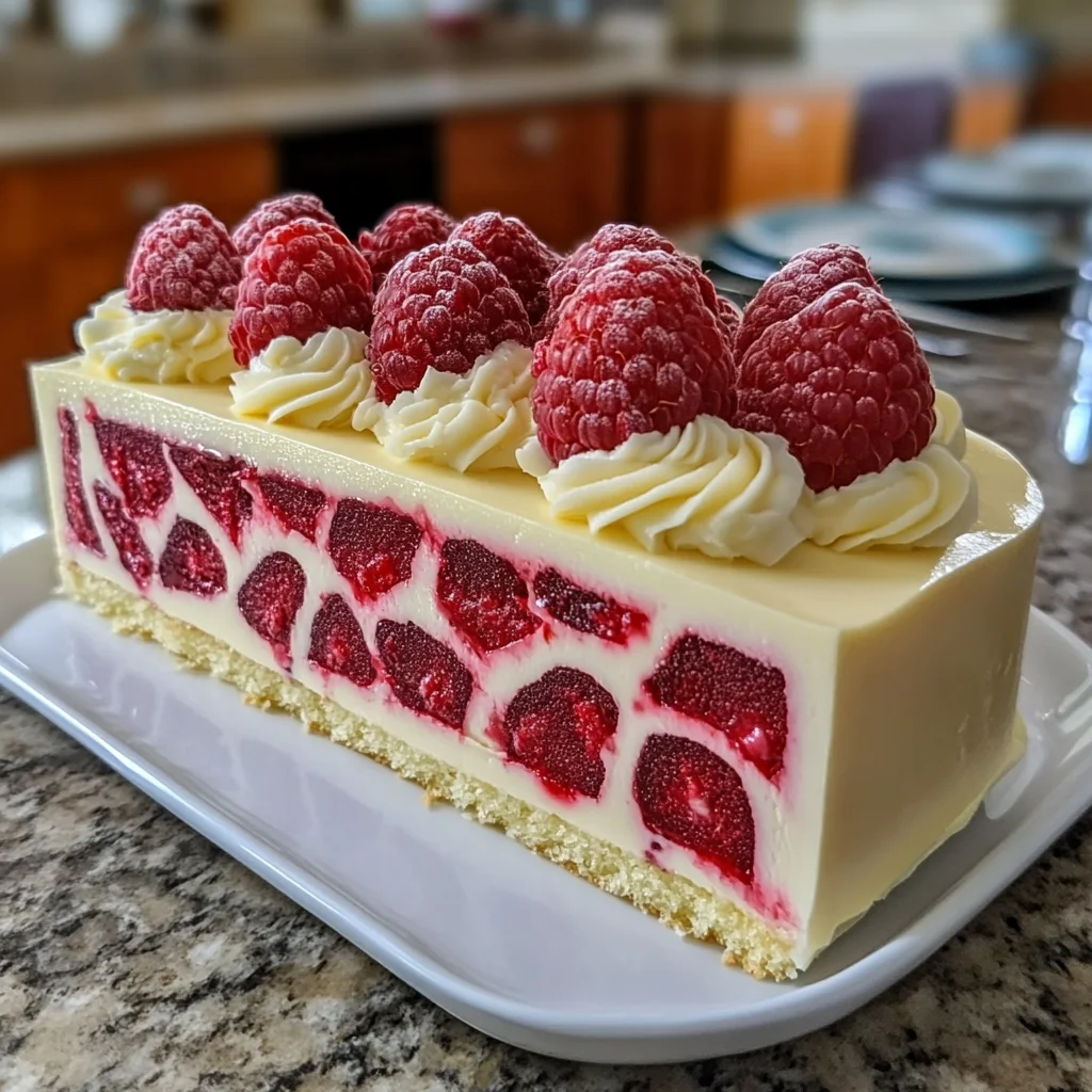 Decadent White Chocolate Raspberry Mousse Cake Recipe