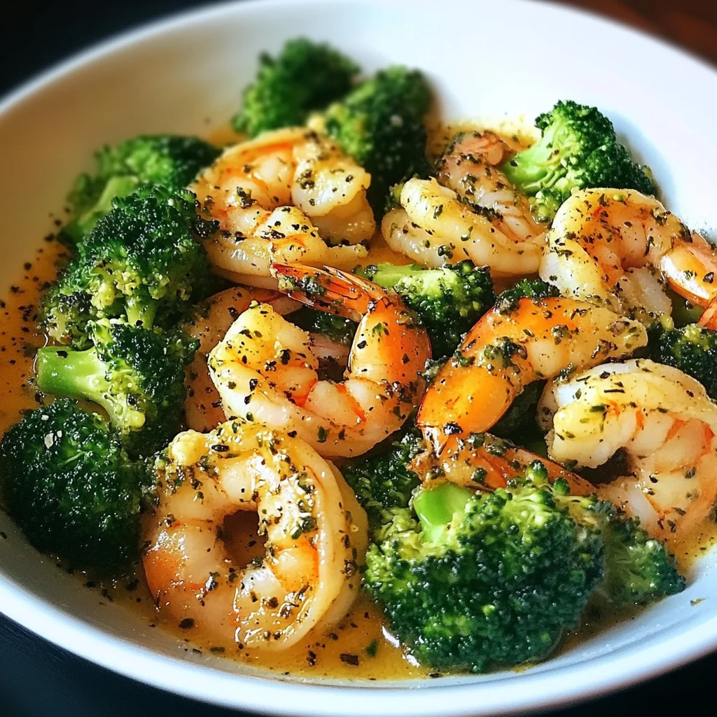 Delicious Garlic Butter Shrimp &amp; Broccoli Skillet Recipe