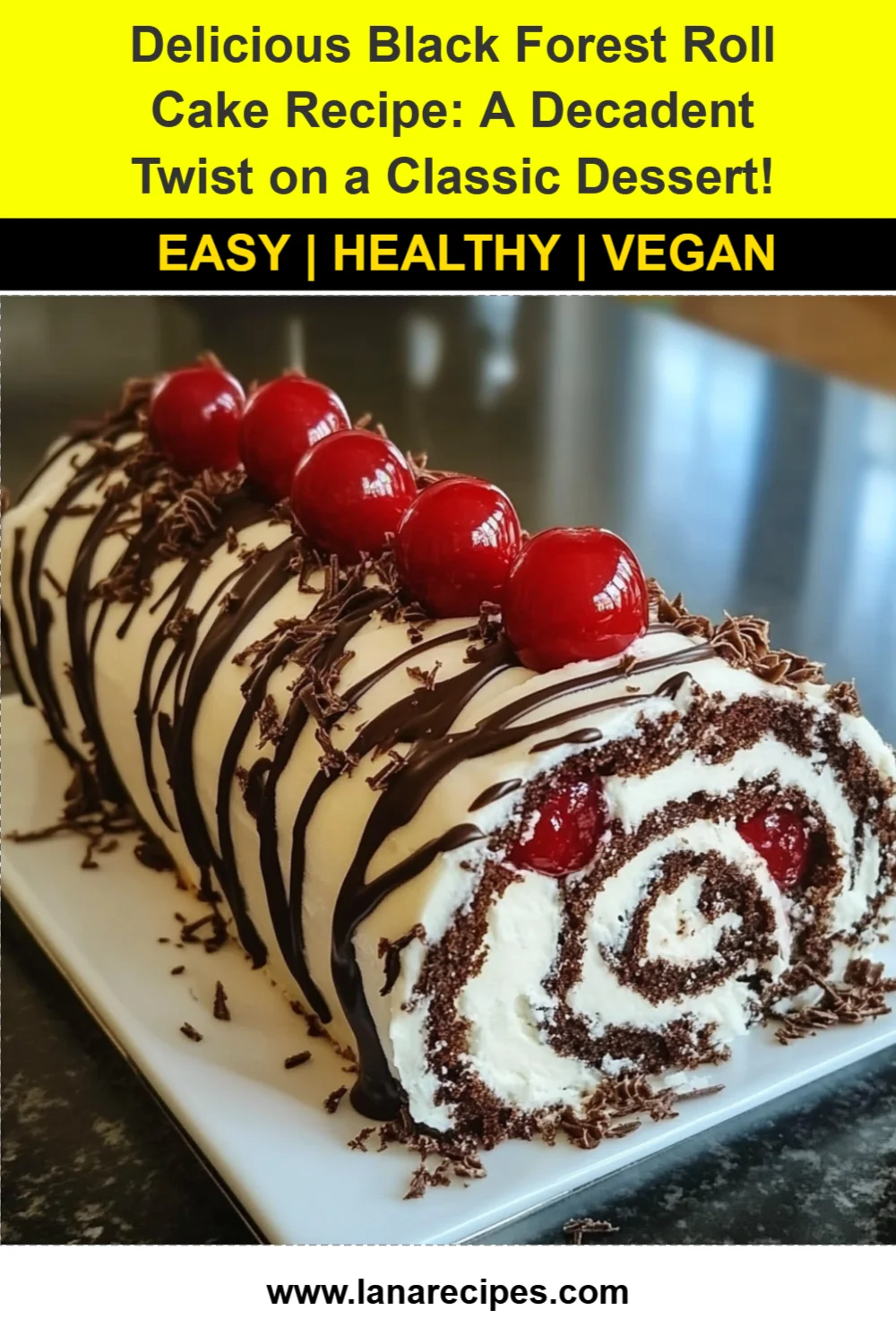 Delicious Black Forest Roll Cake Recipe: A Decadent Twist on a Classic Dessert!