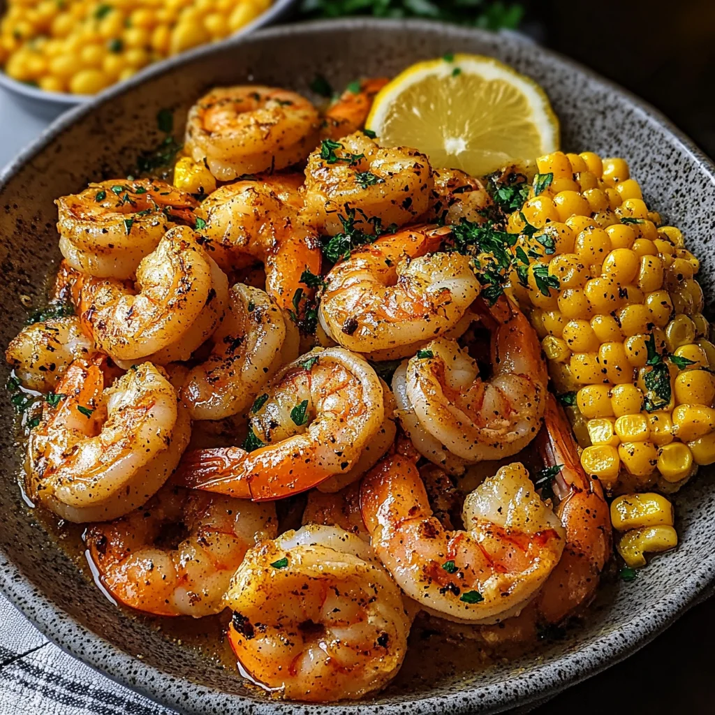 Garlic Butter Shrimp &amp; Corn Skillet Recipe