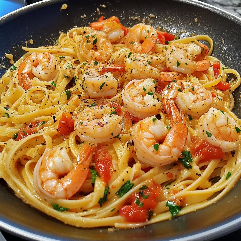 Garlic Butter Shrimp Linguine Recipe (Quick and Easy!)